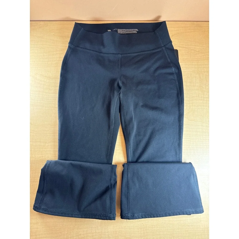 All In Motion‎ Girls Black Flared Leggings Athletic Pants Size L 10/12